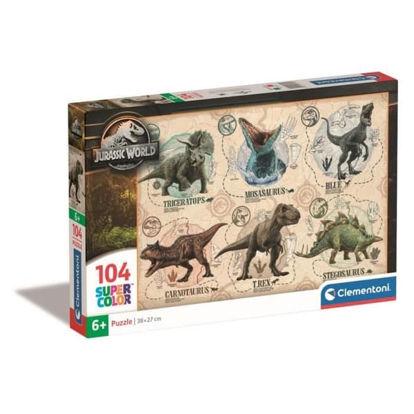 CLEMENTONI Palapeli 104 palaa Jurassic World