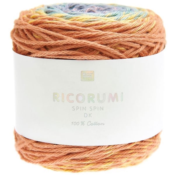 Garnnystan - RICO DESIGN - Spin Spin - 50 g - 115 m - Neutral Regnbåge Bågformig neutral
