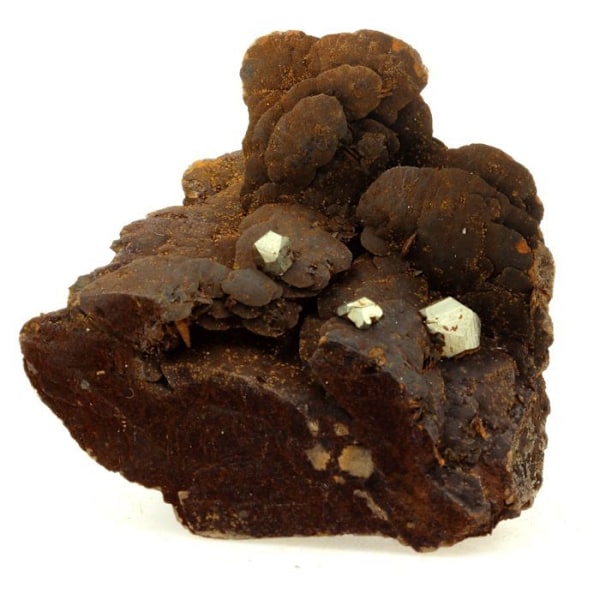 Sten og mineraler. Pyrit + siderit. 264,50 øre. Mésage Mine, Saint-Pierre-de-Mésage, Frankrig.
