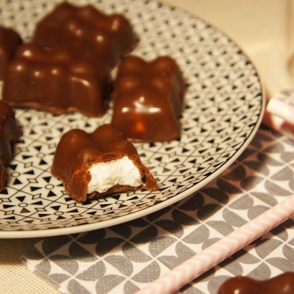 10 silikonformar för marshmallow-chokladbjörn