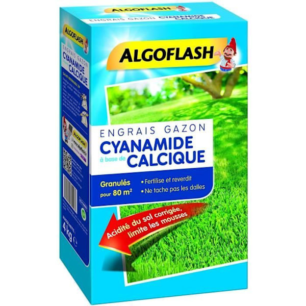 ALGOFLASH Syanamidin nurmikkolannoite - 4kg