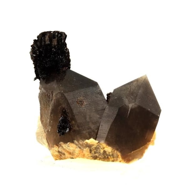 Goethite, røgkvarts 514,2 karat