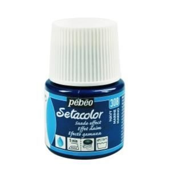 Tygerfärg - PéBéo - Sétacolor - Mockaeffekt - Marin - 45 ml Marin