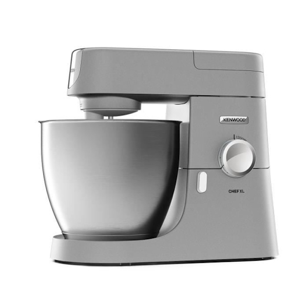 KENWOOD KVL4110S Chef XL konditorrobot - 6,7 L skål i rustfrit stål - Konditorsæt og blender inkluderet - planetværk - sølv