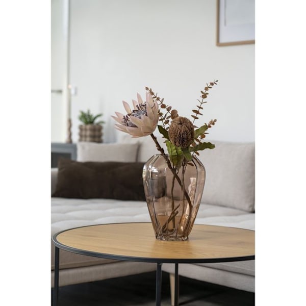Glasvase - House Nordic - Ø22x29 cm - Brun - Skandinavisk stil - Dekorative genstande kastanj