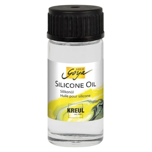 KREUL Solo Goya Silikonoljefärg för att hälla genomskinligt glas - Vuxen Transparent