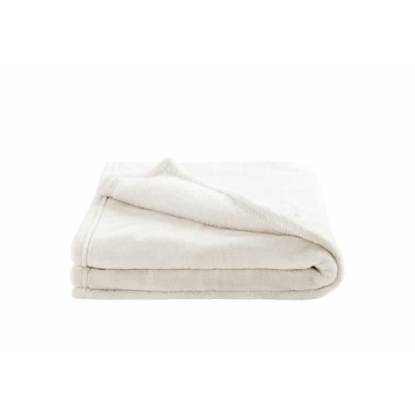 DOMIVA Microsoft tæppe - 100% polyester mikrofiber - hvid - 75 x 100 cm