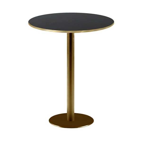 Rund høj bar Ø 60 cm Rom sort bistro Svart