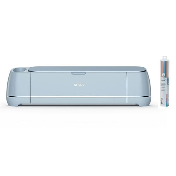 Cricut Maker 3 + 3 blå, lila, matt koppar påstryknings-flex stansmaskin 12" x 12" Blå