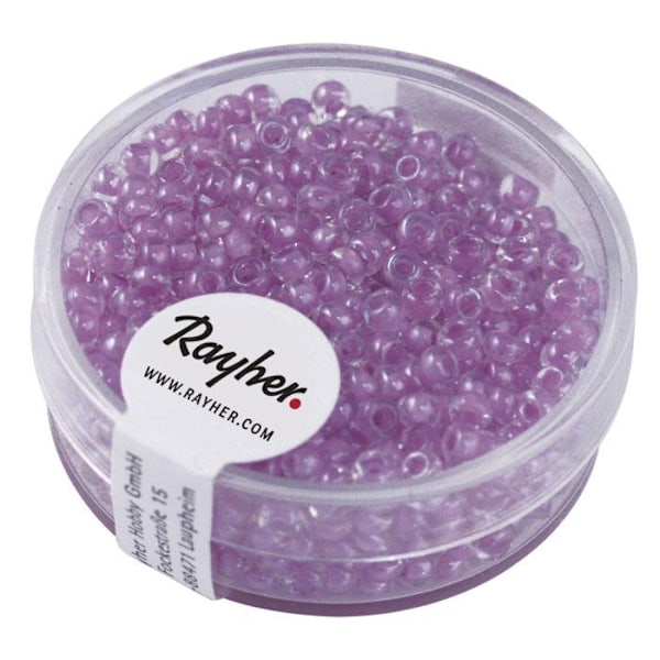 Hienostettu arktinen helmi Rocaille Lilas tendre 2,6mm 17 g Lila