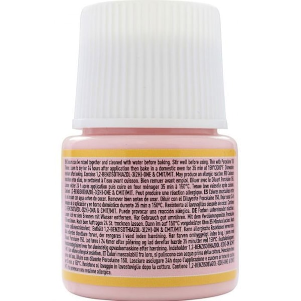 Blank vandbaseret maling til porcelæn - Tender pink - 45 ml Rosa