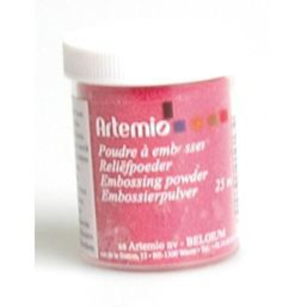 Reliefpulver för stämpling - Artémio - Röd - Perfekt för dina skapelser - Lätt att använda - Hög kvalitet Röd