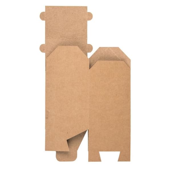 Folding box kit - House - Kraft - 14 x 7,5 x 7,5 cm brun