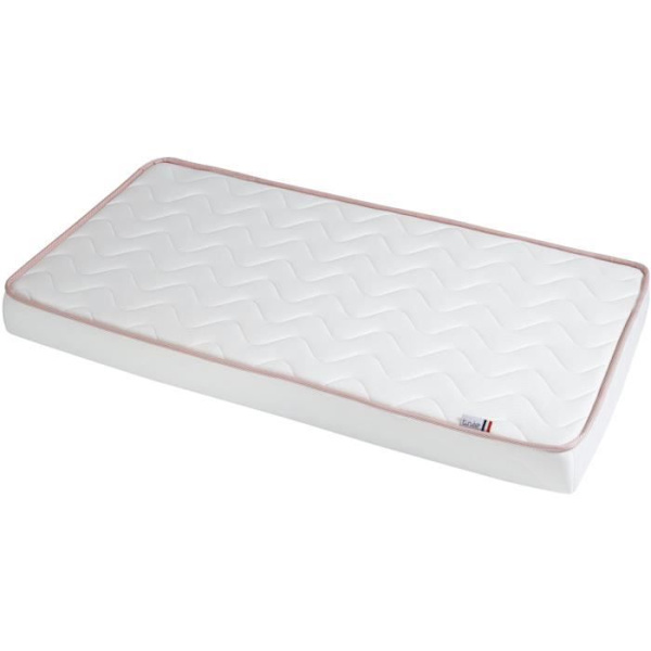 TINEO CROISSANCE patja - Skaalautuva - 2 tukipuolta: Kiinteä ja Pehmeä - 60x120x12 cm Vit
