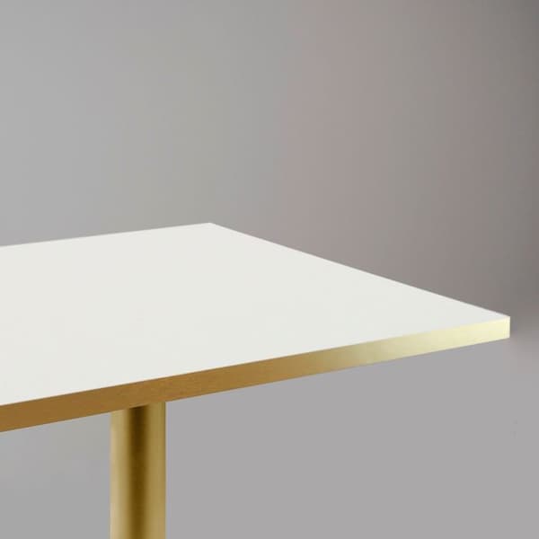 Bord 70 x 70 cm Rom vit bistro Vit
