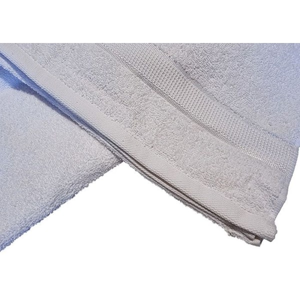 Bomullshandduk 70 x 140 cm - Vit Vit