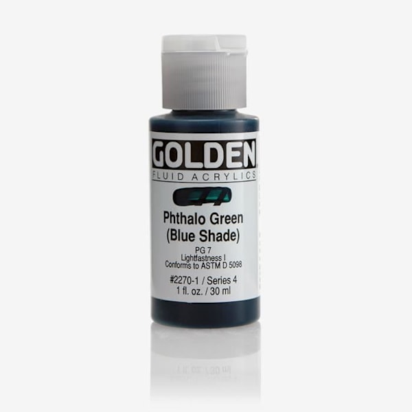 Gyllene: High Flow: Akrylfärg: 30ml: Phthalo Green (blå nyans): S4