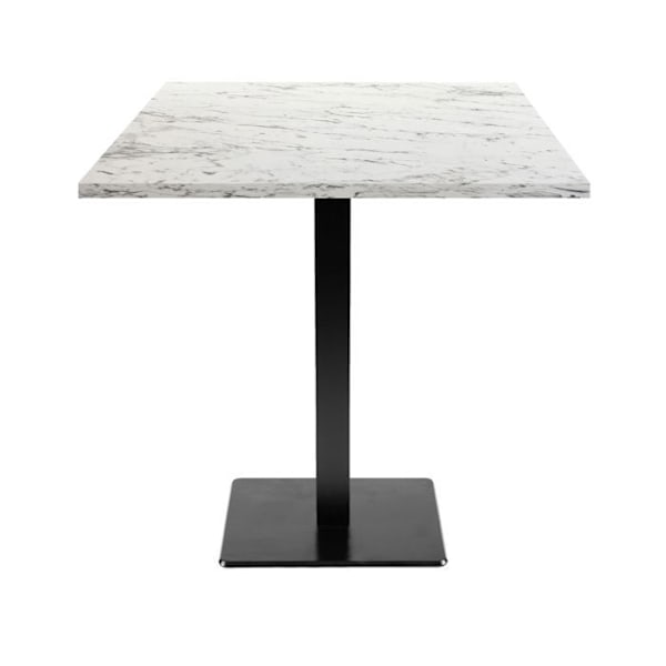 Pöytä 70 x 70 cm - Milanon calacatta-marmorimalli Vit