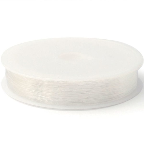 Spole af elastisk nylontråd - 0,5 mm x 20 m Transparent