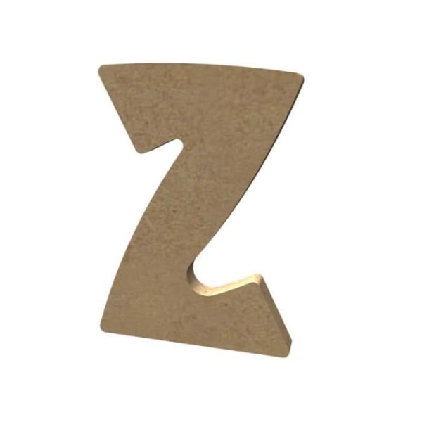 Dekorativ bokstav - Medium - Z i trä - 8 cm