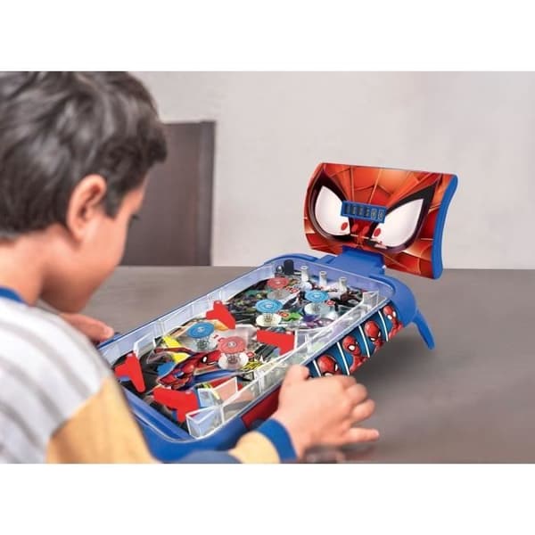 Spider-Man Electronic Pinball Machine - LEXIBOOK - Lys- og lydeffekter Blå