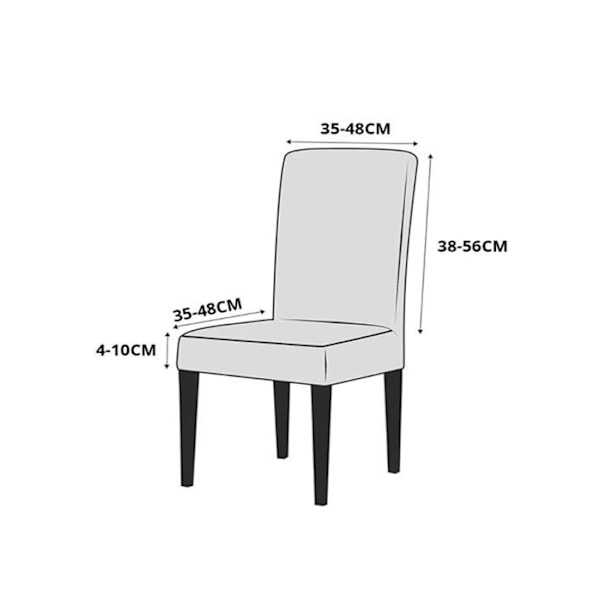 Rosa stretch stolsöverdrag - One size - Mått 19x15,5x14 - 23x18x18 Rosa