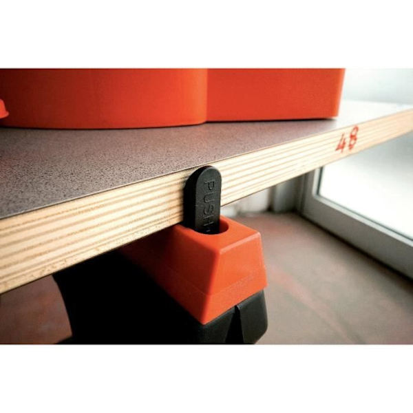 Set med 2 hopfällbara bockar - TOOD - Maximal belastning 200 kg - Mått 60x10x80 cm