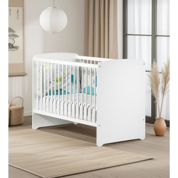 Babyseng - 120 x 60 cm - Babypris Basic - Hvidt træ Vit