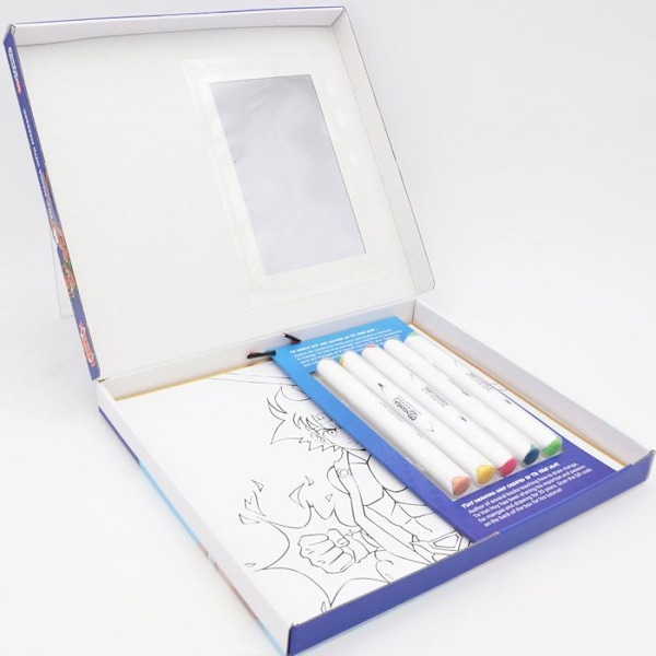 5 piirustuskynää - Alkoholimerkit - My Hero - Manga 1 Flerfärgad