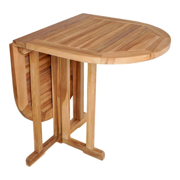 Huelva Havebord/balkonbord, sammenklappeligt i teak. kastanj