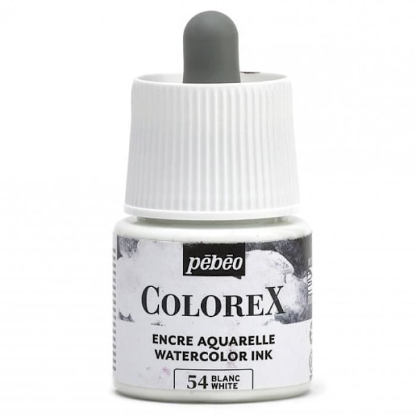 Akvarellfärg - PEBEO - Colorex - 45 ml - Vit Färg - Blandat Vit