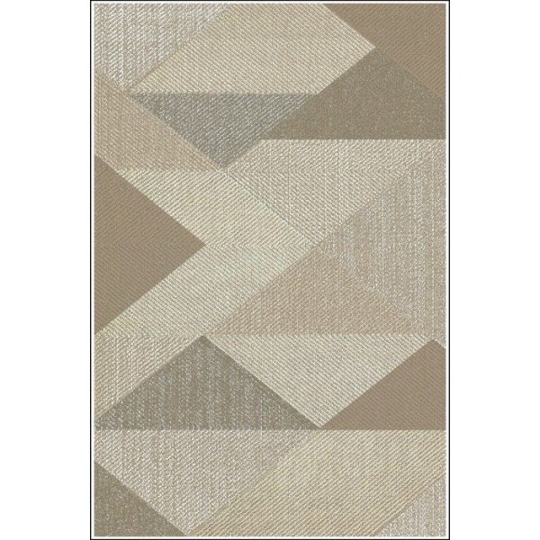 Matto - MIRAN - Beige - 80x150 cm - Liukumaton - Konepestävä - Geometrinen