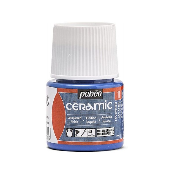 Indlæringspakke - Pébéo - Céramic maling - 6 pots á 20 ml - Mixte - Voksen Flerfärgad
