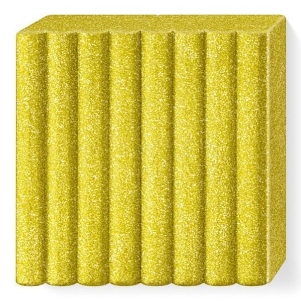 Polymeerimassa - FIMO - Kultahelmiä - 57g - Pehmeä ja muovautuva - Paisto 30 min 110°C:ssa Guld