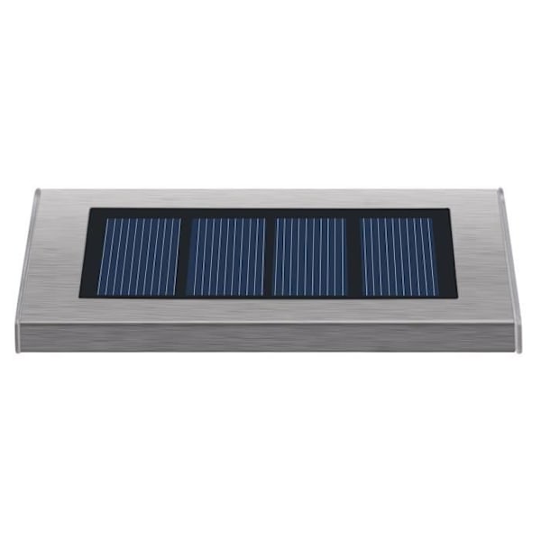 Vandtæt udendørs solcellespotlight - LUMISKY - 3 hvide LED'er - 2 lystilstande Vit och svart