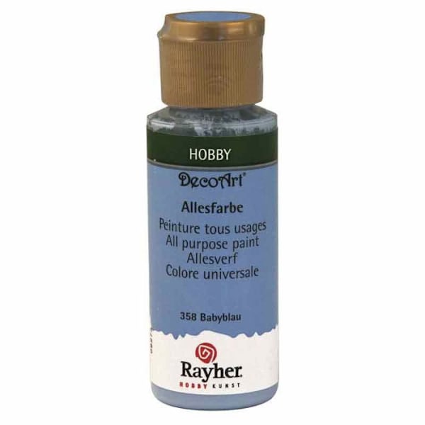 Acyrylmaling - Deco Art - Babyblå - 59 ml - Alsidigt - Lysbestandig Baby blå