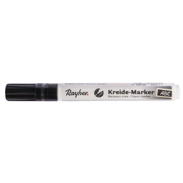 Kridtmarker, spids 2-6 mm, sort Svart