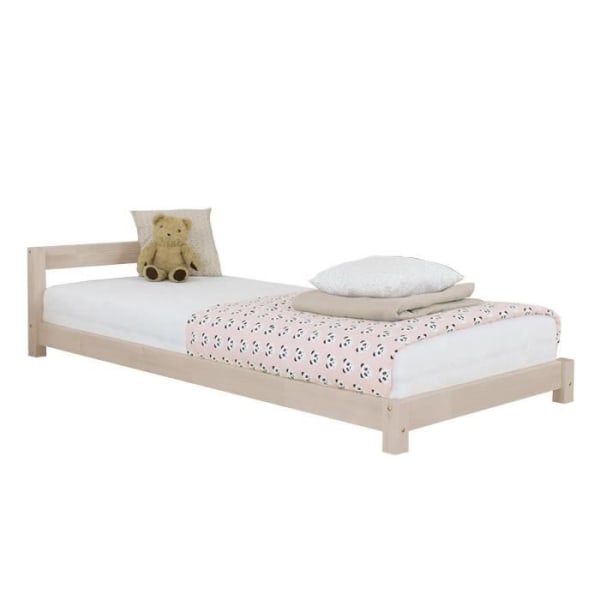 Børneseng - GENERISK - DRØMENDE - Træ - Bæreevne 150 kg - Beige Beige