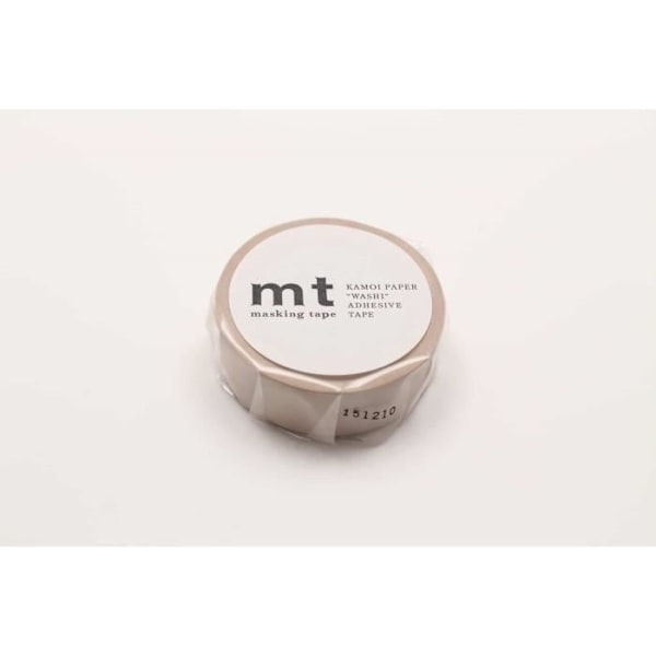 Maskeringstejp - ORIGINAL Maskeringstejp (MT) - Vanligt pastellbrun - Washi-papper - 15 mm bred kastanj
