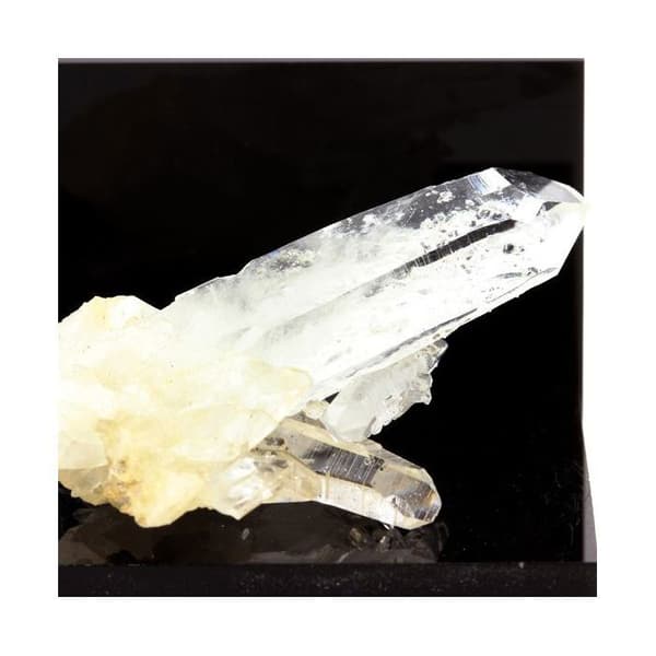 Quartz 'bjergkrystal' og Siderite 110,8 karat Vit