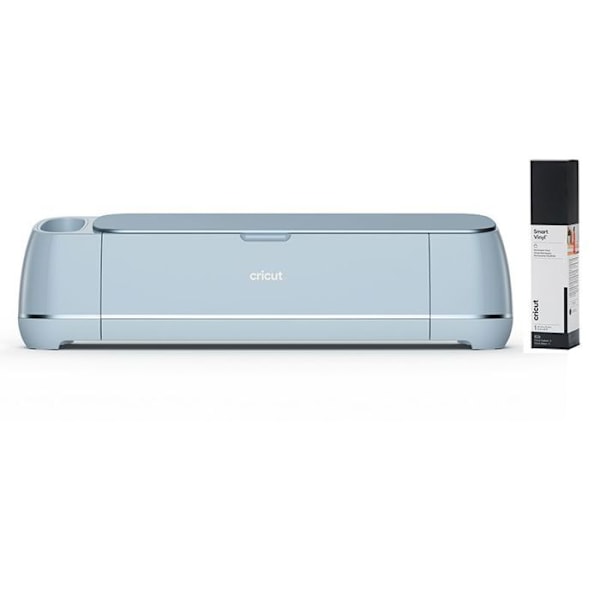 Cricut Maker 3 -leikkuri + musta pysyvä vinyyli 640 x 33 cm Blå