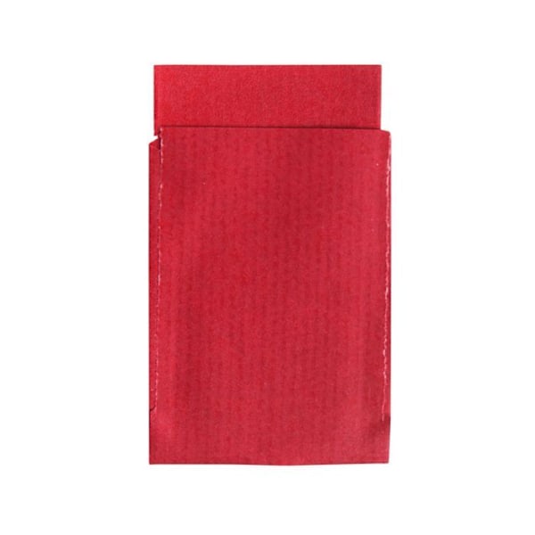 Dekorativ papirpose - Gave - Godbidder - Rød - 6 x 4,5 cm Röd