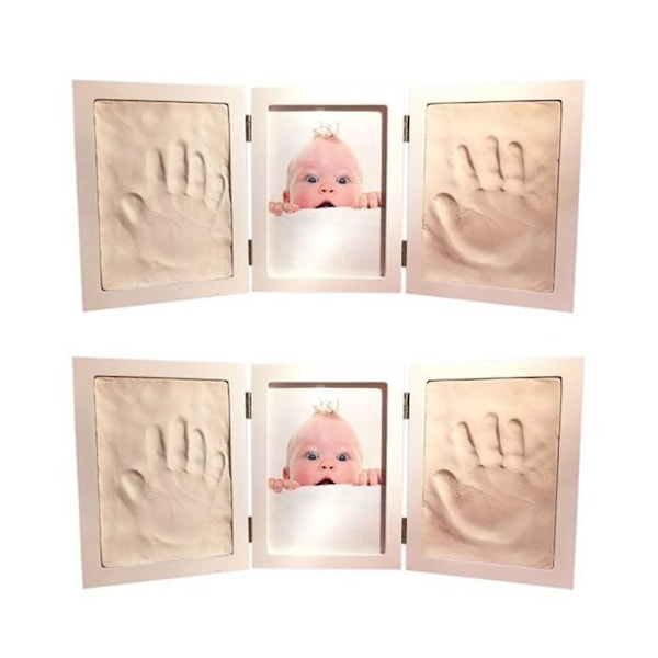 2 støbesæt til babyfodaftryk