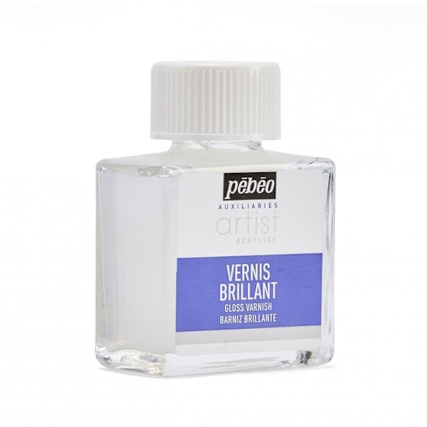 Akrylmaling Glossy Varnish - Pébéo - 75 ml - Hvid - Vandbaseret - Blanding