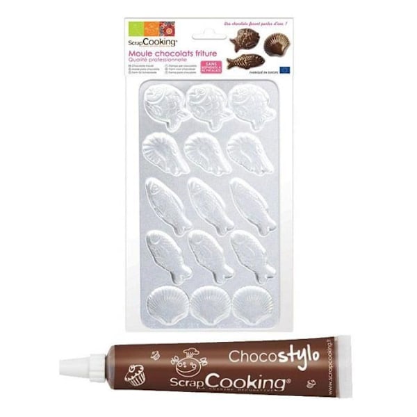 Mjukform för chokladfritering + 1 chokladpenna