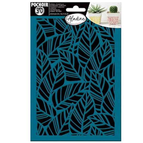 3D stencil - Blade Blå