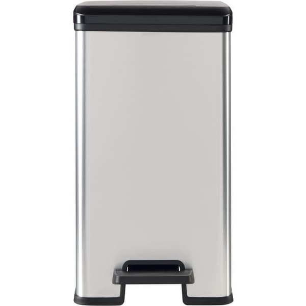 Pedalspand - SLIM BIN - 25 L - Metalgrå - Curver Metallisk grå