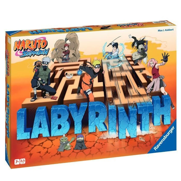 Labyrint Naruto, brädspel, Naruto Shippuden, Från 7 år, 27557, Ravensburger Flerfärgad