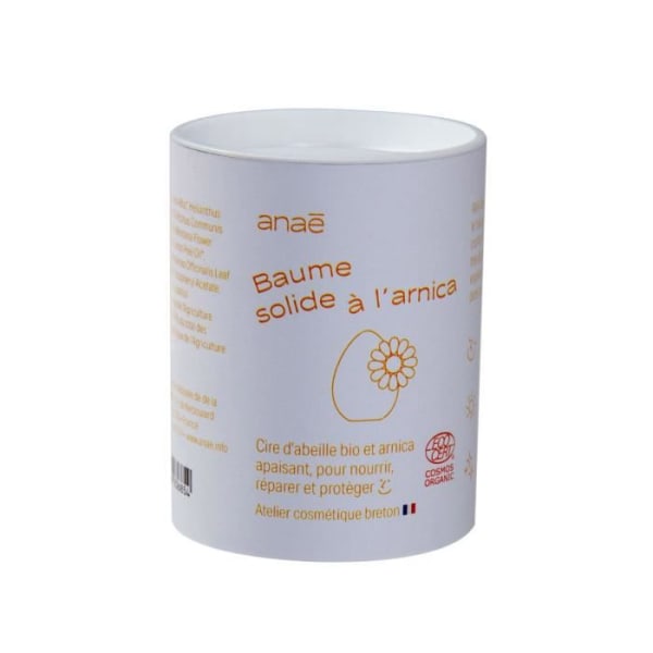 Solid arnica-balsam - ANAE - 50 g - COSMOS-certifierad - Vegansk