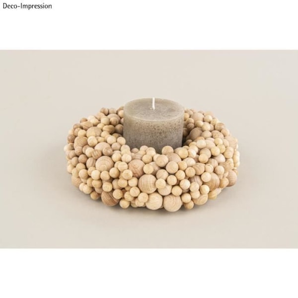 Fladt ring i polystyren, 17 cm ø Vit